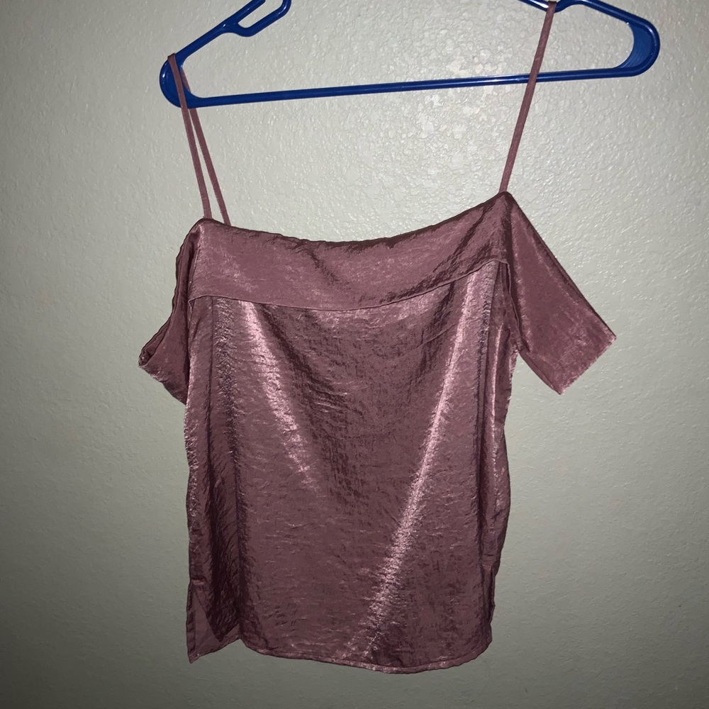 Dusty Rose satin top